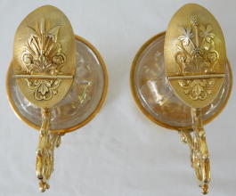 French antique solid silver gilt Gothic Chapel Set